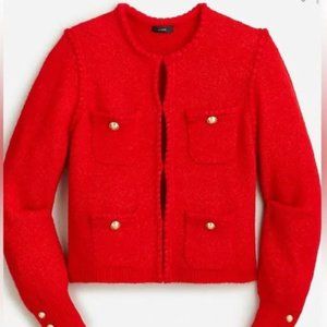 J. Crew Odette Lady Jacket Red